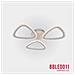 Lampadario Led 53w, Telecomando 2.4g, Luce Regolabile 6300lm Bbled011 - Foto miniatura 2