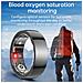 Smart Ring R1000 - Monitor Del Sonno, Bluetooth 5.0, Monitor Dell'ossigeno Nel Sangue Black 9 - Foto miniatura 6