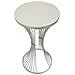 Tavolino Vkh582-argento-marmo-40x40x79 Cm - Foto miniatura 3
