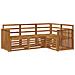 Set divani 4 pcs Naturale Legno di Acacia Massello - Foto miniatura 1