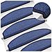 Tappetini per scale autoadesivi 15 pcs Blu 80 x 24,5 x 3,5 cm - Foto miniatura 2