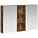 Set di Armadi da Bagno con lo scaffale 3 pcs 80 x 10,5 x 50 cm - Foto miniatura 1