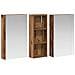 Set di Armadi da Bagno con lo scaffale 3 pcs 80 x 10,5 x 50 cm - Foto miniatura 5