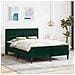 Struttura letto con materasso Verde Scuro 120 x 200 cm Velluto - Foto miniatura 2