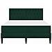 Struttura letto con materasso Verde Scuro 120 x 200 cm Velluto - Foto miniatura 6