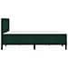 Struttura letto con materasso Verde Scuro 120 x 200 cm Velluto - Foto miniatura 7