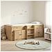 Struttura Letto Loft con Armadietto 3 pz Rovere Artigianale - Foto miniatura 2