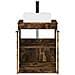 Set di mobili per il bagno Rovere Fumo Legno ingegnerizzato - Foto miniatura 7