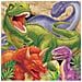 16 Tovaglioli Carta Disegno Dinosauro Taglia Unica - Foto miniatura 1