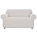 Copridivano E Copri Poltrona Antimacchia Sof&agrave; Elasticizzato Modello Magico Div 2Posti Bianco - Foto miniatura 1