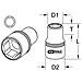 515.1434 - Bussola Esagonale Per Avvitatori Ad Impulsi 34 Mm. 3/4" - Foto miniatura 2