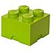Mattoncino Contenitore impilabile 4 Bottoncini Verde Lime - Foto miniatura 1