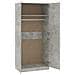 Armadio Grigio Cemento 90x52x200 cm in Legno Multistrato - Foto miniatura 5