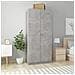 Armadio Grigio Cemento 90x52x200 cm in Legno Multistrato - Foto miniatura 1