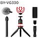 BY-VG330 VLog Streamer Kit BY-MM1 Microfono + BY-C12 Supporto Smartphone + Mini Treppiede da Tavolo - Foto miniatura 1