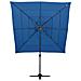 Ombrellone a 4 Livelli con Palo in Alluminio Azzurro 250x250 m - Foto miniatura 3