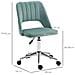 Sedia Da Ufficio Imbottita Ergonomica Girevole E Altezza Regolabile - Verde - Foto miniatura 3