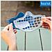 Maschera Bocca Hi Degradabile 11 X 6,5 Cm Blu Mt Taglia Unica - Foto miniatura 2