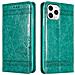 Custodia Compatibile Con Apple Iphone 11 Pro Max In Turchese Con Ornamenti - Coperchio Protettiva Con Chiusura Magnetica, Funzione Stand E Tasca Per Le Carte - Foto miniatura 1