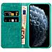 Custodia Compatibile Con Apple Iphone 11 Pro Max In Turchese Con Ornamenti - Coperchio Protettiva Con Chiusura Magnetica, Funzione Stand E Tasca Per Le Carte - Foto miniatura 5