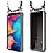 Catena Di Telefoni Cellulari Compatibile Con Samsung Galaxy A20e In Blu Scuro Giallo - Coperchio Protettivo In Silicone Con Anelli D'argento, Cinturino In Corda E Custodia Staccabile - Foto miniatura 8