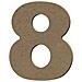 Numero 8 In Legno Mdf Per La Decorazione - 8 Cm - Foto miniatura 1