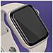 Salvadisplay In Vetro Organico Per Apple Watch Se, 44 Mm Bordo Nero - Foto miniatura 2