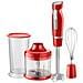 Frullatore ad immersione con Contenitore 0.7 litri Potenza 1000W Colore Rosso - Foto miniatura 1