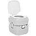 Toilette Da Campeggio Portatile Grigia E Bianca 22+12 L In Hdpe - Foto miniatura 3
