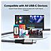 Cavo Usb C 240 W, Cavo Usb 3.2 (20 Gbps) Multicolor 1 M - Foto miniatura 2