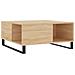Tavolino Salotto Rovere Sonoma 80x80x36,5 Cm Legno Multistrato - Foto miniatura 2