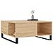 Tavolino Salotto Rovere Sonoma 80x80x36,5 Cm Legno Multistrato - Foto miniatura 3