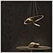 Lampadario A Sospensione Moderno Rim Alluminio Ottone 3 Led 115w - Foto miniatura 4