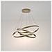 Lampadario A Sospensione Moderno Rim Alluminio Ottone 3 Led 115w - Foto miniatura 5