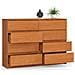 Cassettiera K140, 8 cassetti, 138x40x99 cm, Colore Ontano - Foto miniatura 2
