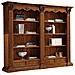 Libreria In Legno Tinta Noce Stile Corintio 254x49x211 - Foto miniatura 1