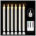 Set Di 6 Luci Elettroniche A Led A Forma Di Candela Con Effetto Cera Che Cola Realistico White - Foto miniatura 4