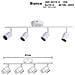 Applique 4 Faretti Soffitto Sospensione Plaffoniera Orientabili Gu10 Led Bianco* - Foto miniatura 2