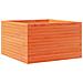 Fioriera Giardino Marrone Cera 80x80x45,5cm Legno Massello Pino - Foto miniatura 2