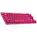 PRO X TKL tastiera Gaming RF senza fili + Bluetooth QWERTY Inglese UK Magenta - Foto miniatura 1
