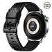 Cinturino Per Orologio In Vera Pelle Per Samsung Galaxy Watch 4 Black 24 Mm - Foto miniatura 2