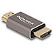 Adattatore HDMI maschio per maschio 8K 60 Hz grigio metallo - Foto miniatura 1