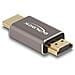 Adattatore HDMI maschio per maschio 8K 60 Hz grigio metallo - Foto miniatura 2