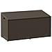 Baule da Giardino Marrone 110x50x58 cm in Polyrattan - Foto miniatura 1