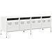 Mobile Tv Bianco 135x39x43,5 Cm In Acciaio Laminato A Freddo - Foto miniatura 2