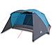 Tenda Da Campeggio Con Portico Per 4 Persone Blu Impermeabile - Foto miniatura 1