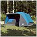 Tenda Da Campeggio Con Portico Per 4 Persone Blu Impermeabile - Foto miniatura 2