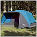 Tenda Da Campeggio Con Portico Per 4 Persone Blu Impermeabile - Foto miniatura 8