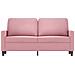 Lusso Casadino -  Divano A 2 Posti Rosa 140 Cm In Velluto - Foto miniatura 2