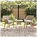 Sedie da giardino con cuscini 2 pcs Beige in Polyrattan - Foto miniatura 2